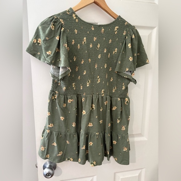 Torrid size 2X cotton modal slub b-neck smocked top short sleeve - Picture 4 of 8